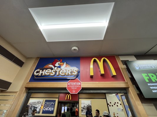 Chester/McDonald's sign