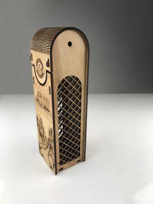 Win box made out of wood by laser machine