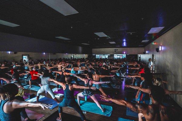 Our Relaunch Event on 8/25/2018. 65 people took class!