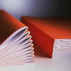 We offer squareback binding and saddle stitching.