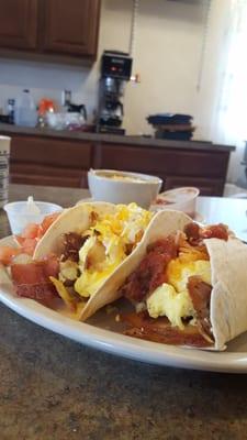 The breakfast tacos are amazing!