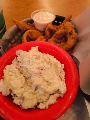 Catfish and potato salad