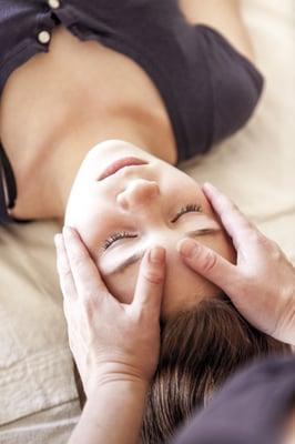 CranioSacral therapy helps balance the bones in the head, neck and spine.  Good for migraines, pain, trauma of all kinds