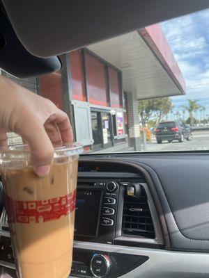 Large Mocha Sweet Cream Iced Coffee