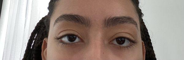 After: Lash removal from another lash tech