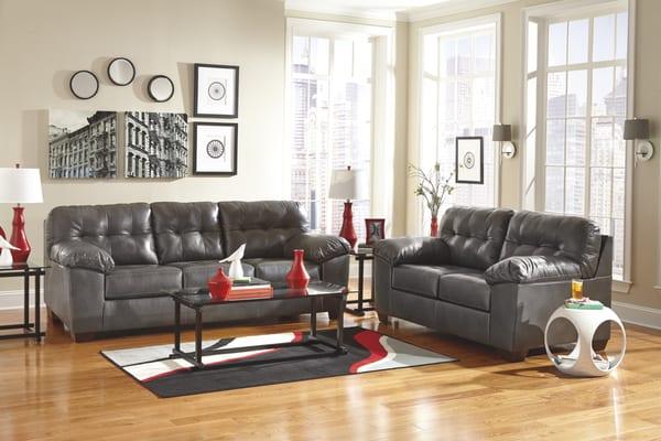 $1099.99 Includes: Sofa, love seat, coffee table, two end tables and two lamps

Quality furniture at bazaar price