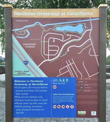 The park lies on the Dardenne Greenway--a regional network of cycling and walking paths.