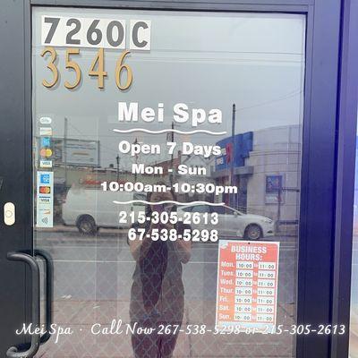 Welcome To Mei Spa