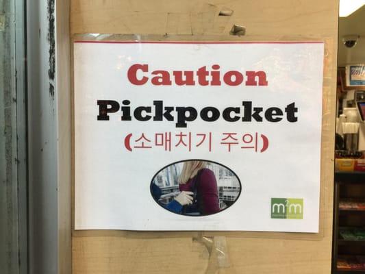 Caution Pickpocket