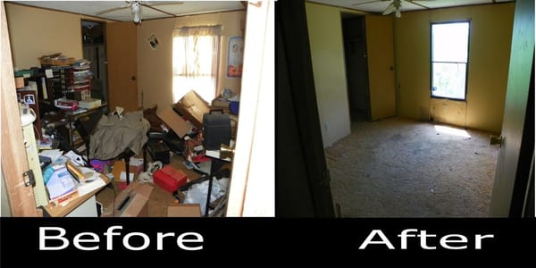 Bedroom Before and After