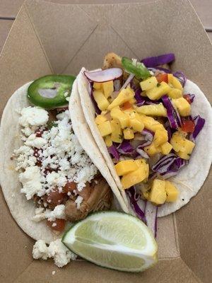 Chicken and Fish Tacos