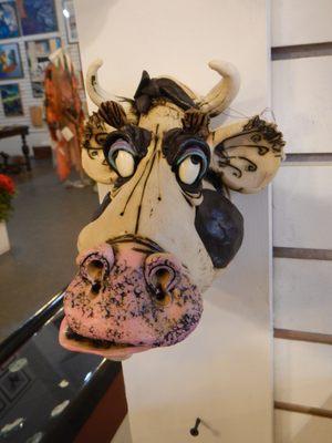 Pottery whimsical animals by Eric Evans (Willis Michigan)