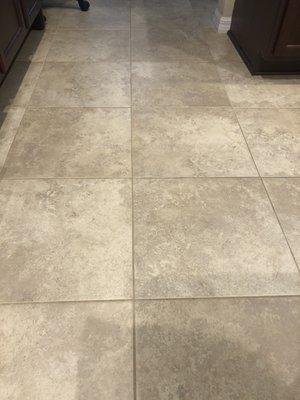 Post tile and grout clean