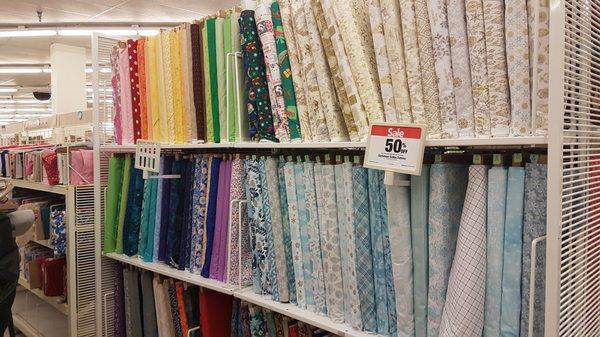 More selection of holiday fabrics