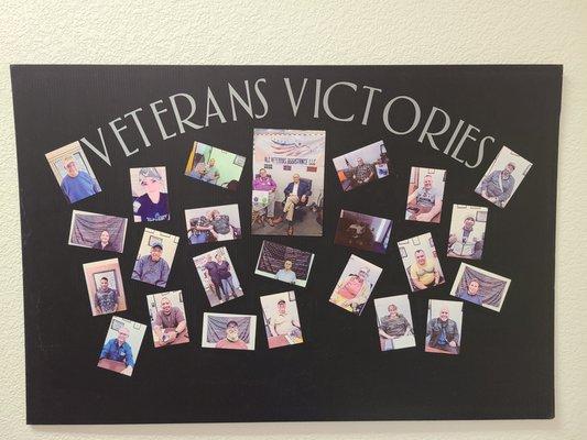 Our "Veterans Victories" board