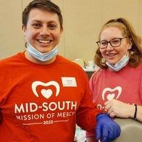 Making a difference together! Proud to volunteer at the Mission of Mercy in Memphis, TN, providing essential dental care to those in need.