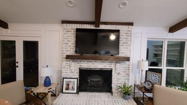 Interior Painting: Walls and Fireplace