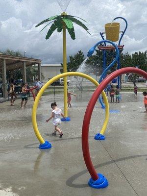 Splashpad area is free and open 10a to 6p during the summer season.