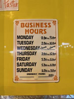 Business Hours