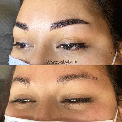 This client came in for a brow transformation and we had an amazing time doing it!!!!