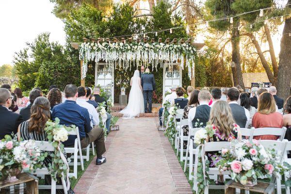 Ceremony decor (she did all the pergola decor)