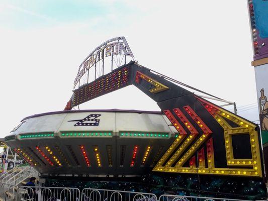 At the annual festival, carnival rides!