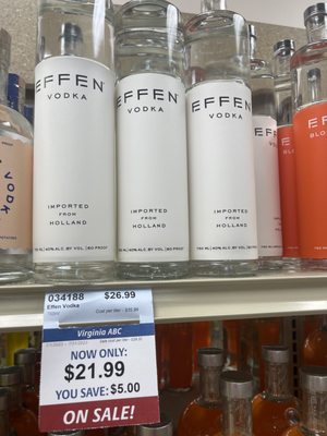 Where's my Effen Vodka?