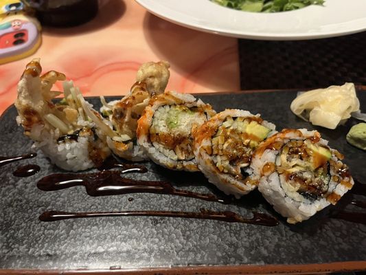 Spider Roll sushi.. cooked beautifully!