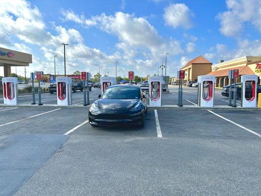 Charging stations layout