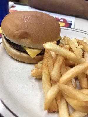 Hamburger & Fries, classic combo!