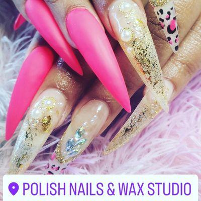 Gel Polish Acrylic Nails