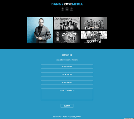 Website Design for Producer Danny Rose