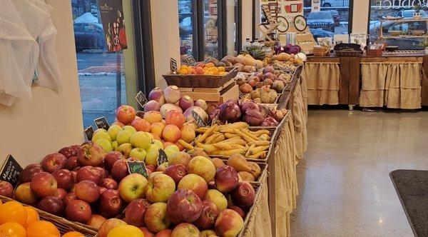 All sorts of fresh fruit, all in one place, our addition of some tropical fruits means you only have to make one trip!