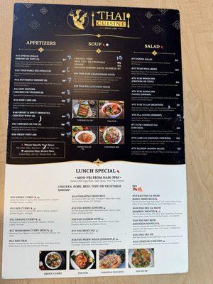 Menu side 2