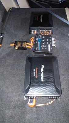 Pioneer Monoblock & 4ch Amplifer, & Audiocontrol on Honda Civic