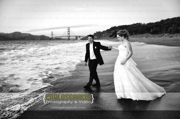 Trash the Wedding Dress in San Francisco, Ca. By Carlos Garcia Photography