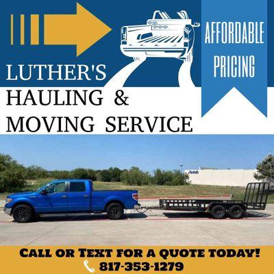 Luther’s Hauling & Moving Business