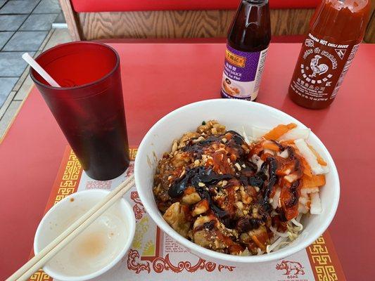 Vermicelli noodles with chicken!! Yummy!!!!