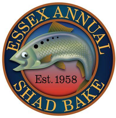 Logo designed for the Annual Essex Shad Bake