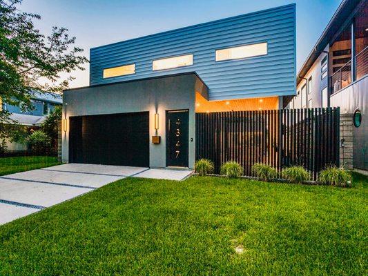 Custom Door & slate fence