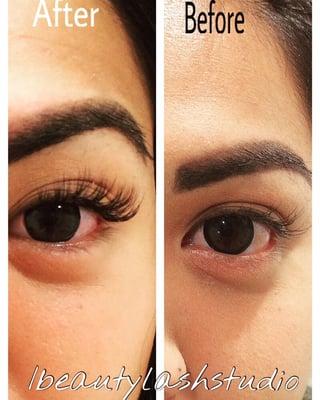 C curl volume lashes