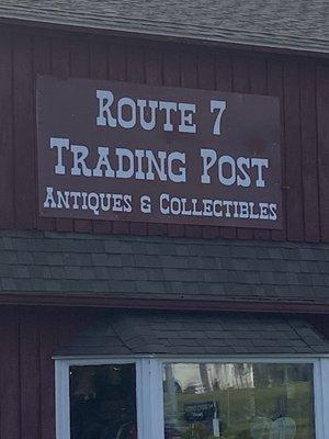 Store sign from parking lot