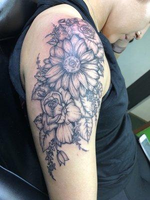 Floral tattoo