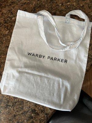 Stylish tote instead of plastic bags for your purchases