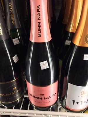 Mumm Napa is the best sparkling rose and they have the lowest price in DC! At $19.99, it's a steal!