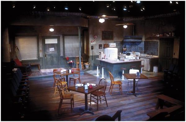 set for 'Bus Stop' at Writers Theater of Glencoe