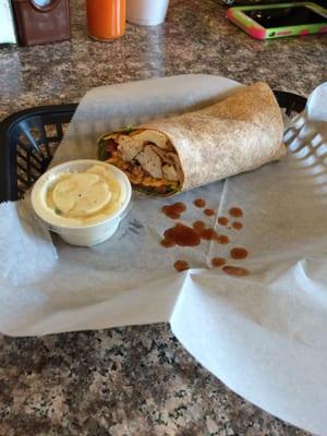 BBQ chicken wrap!