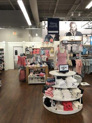 Inside the Gap Factory Outlet store.