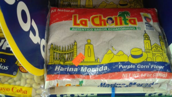 They have some blue corn flour and also the dried cobs if you wish to make fresh blue tortillas.