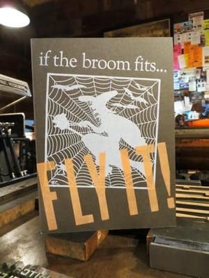 letterpress Halloween card.